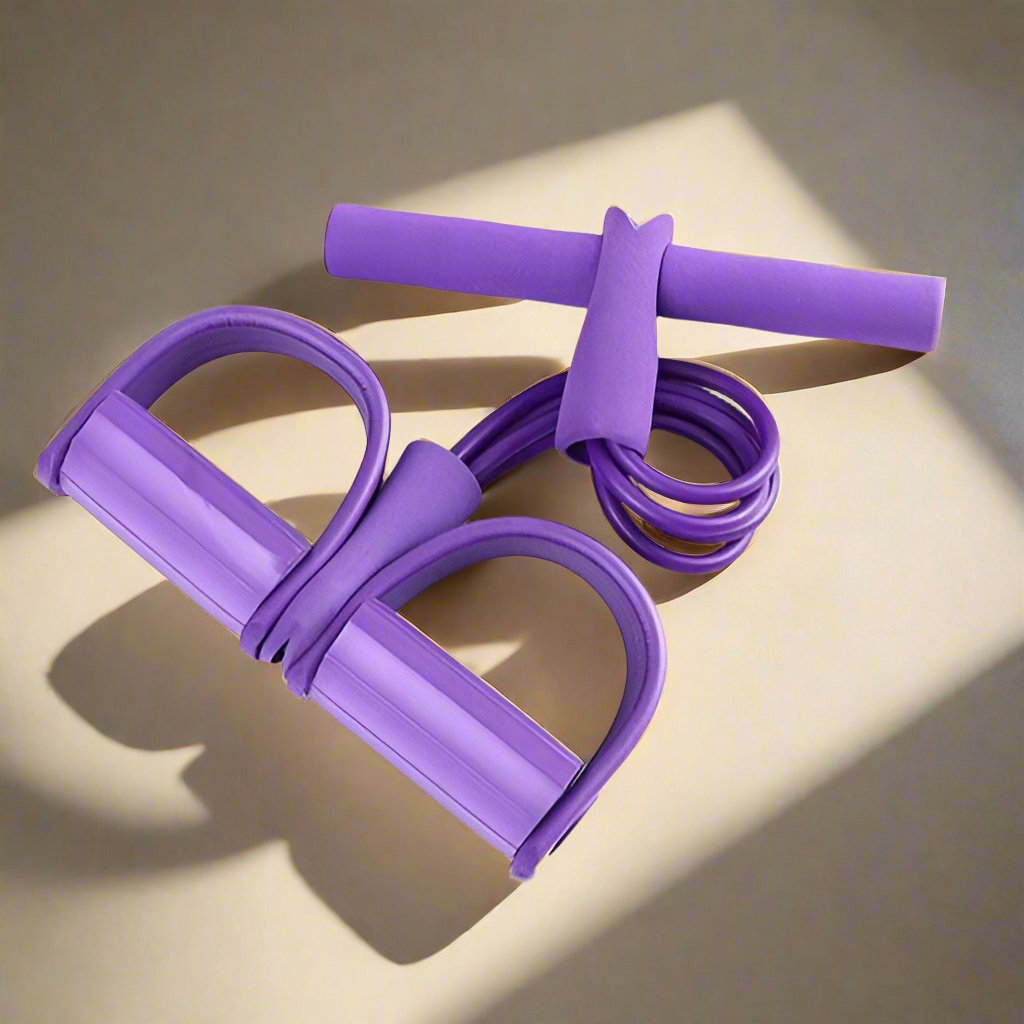 Élastique Musculation - YogaPedalPuller™ - Violet - Yoga Anvi