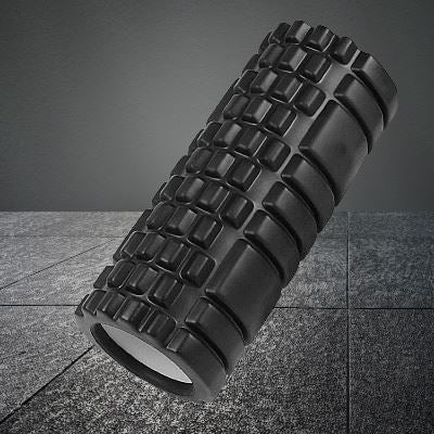 Rouleau de Massage des Muscles - YogaFoam™ - Noir - Yoga Anvi
