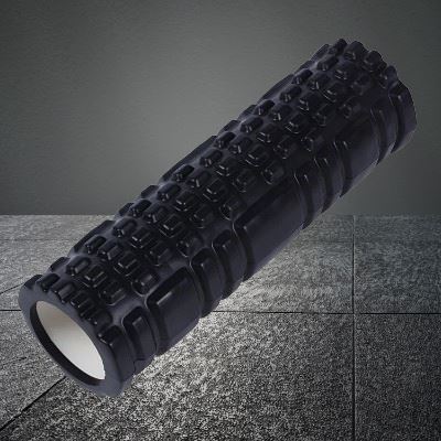 Rouleau de Massage des Muscles - YogaFoam™ - Noir - Yoga Anvi