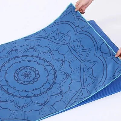 Tapis de Yoga - ProYogaMat™ - Mandala Bleu - Yoga Anvi